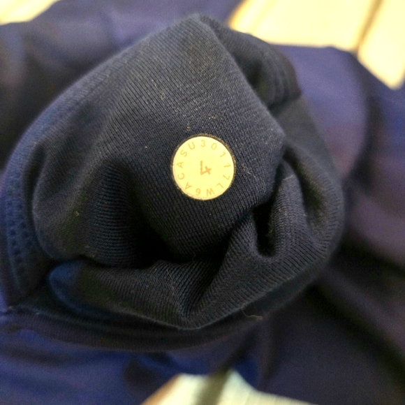 Lululemon Anew Crop Athletic Leggings Size 4 Hero Blue - Picture 12 of 13